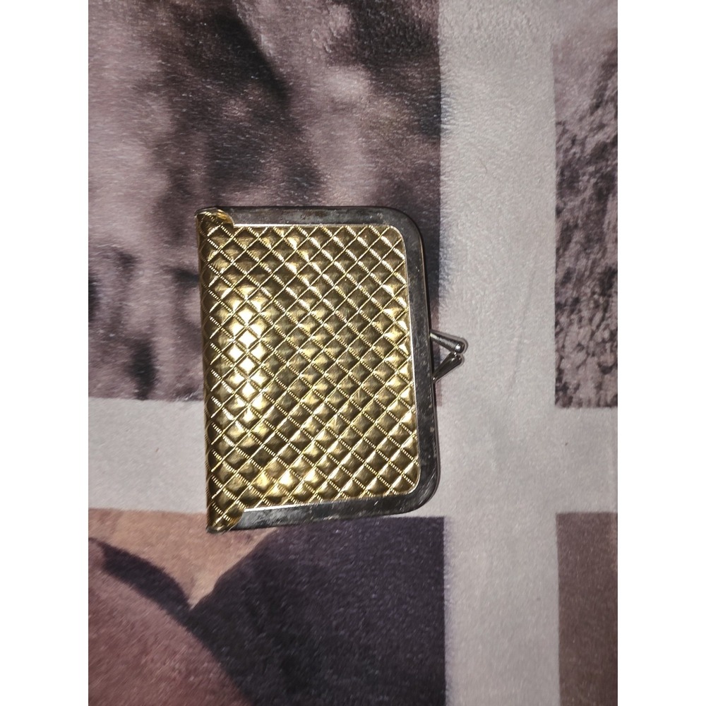 Vintage Gold Clasp Purse Style Traveling Sewing Kit Circa 1950